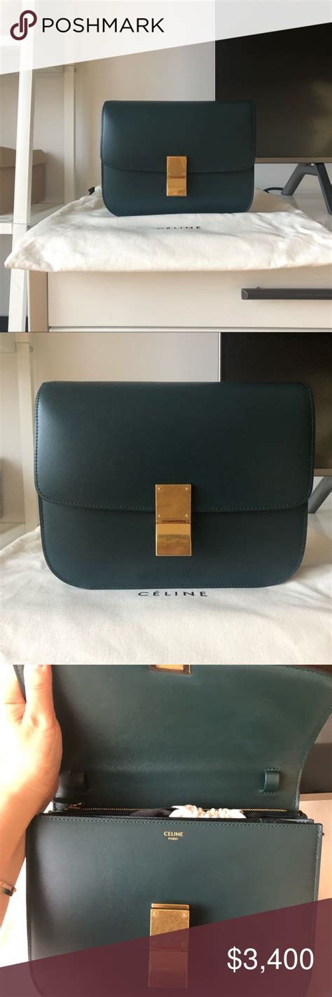 celine box small green|Celine.